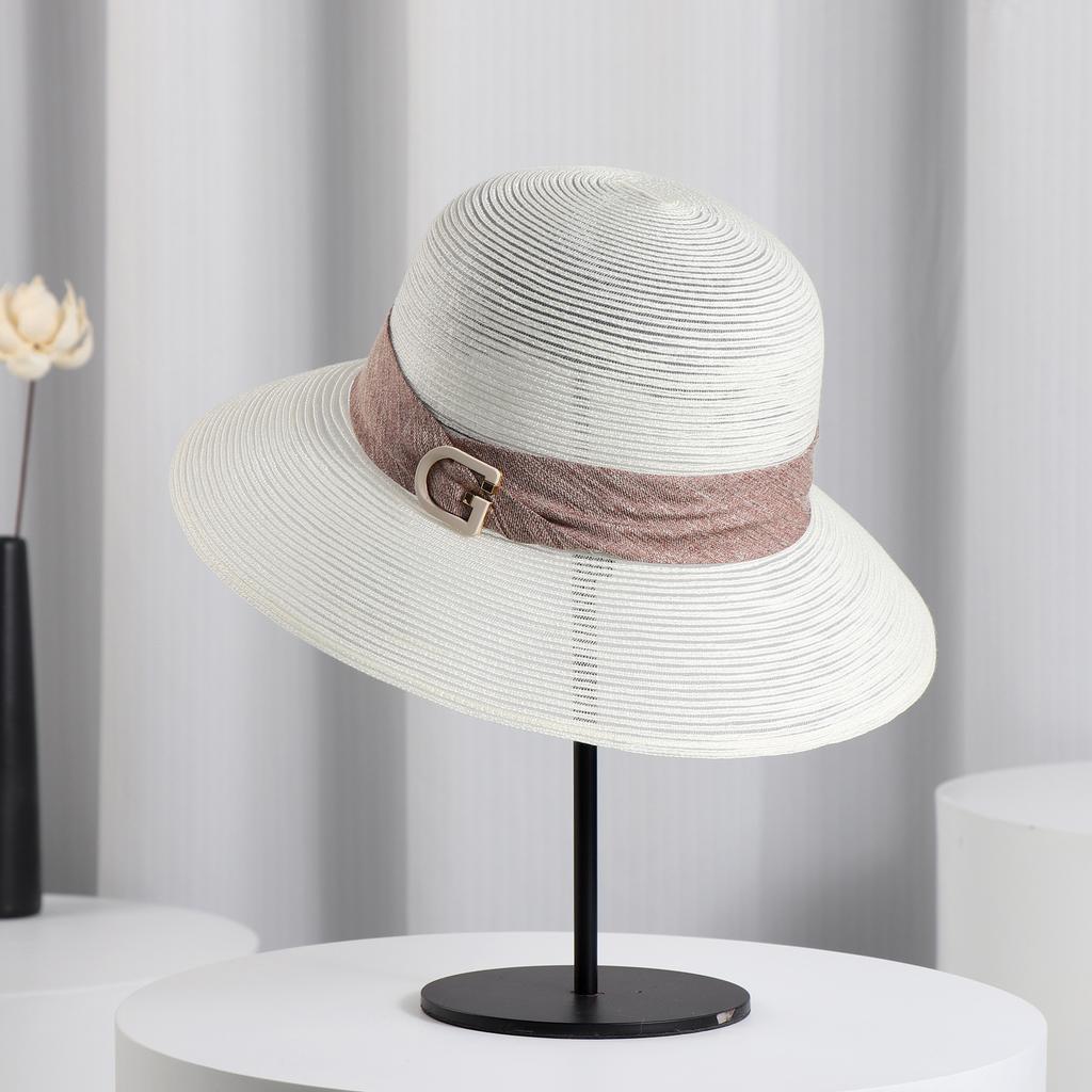Summer Women's Hats Sunshade and Sun Protection Hats Big Seaside Vacation Straw Hats Travel Sun Hats