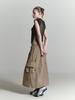 Half Devils Nylon Multi-Pocket Cargo Skirt_Toffee