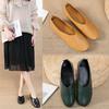 Vintage Handmade Shoes Leather Flats Women Shoes Shallow Mouth Casual Fashion Women Shoes Plus Size 2026