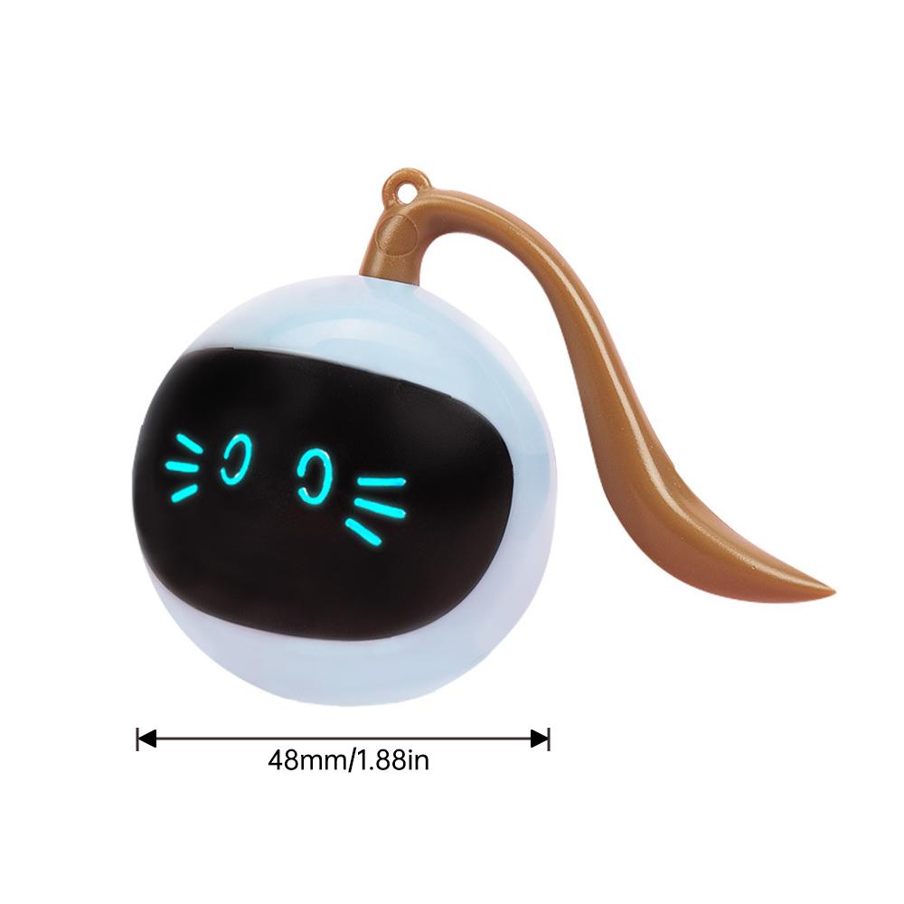 Smart Cat Toy USB Cat Ball Toys For Cats Dogs Rechargeable Self Rotating Indoor Kitten Electronic Ball Toys Cat Accessories