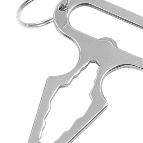 Compact Outdoor Defense Tool Portable Wrench Bottle Opener Keychain Camping Wrench Picnic Accessories