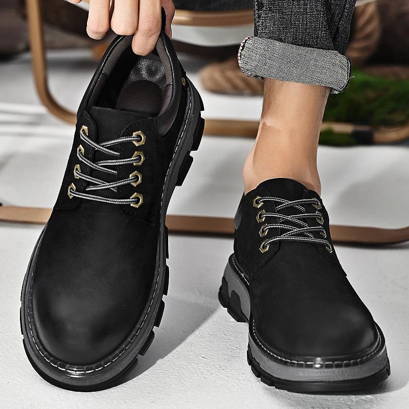 Cizme pentru bărbați, toamnă, înaltă, din piele, pantofi ocazional, pantofi de modă din bumbac, cizme plate, pantofi de afaceri, pantofi de exterior, pantofi pentru bărbați, noi