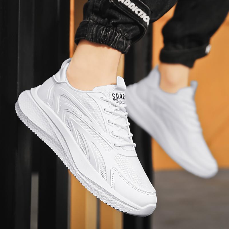 Fashion Summer Casual Sneaker Men's Breath Fashion Thick Sole Comfortable Mesh Shoes Outdoor Running Shoe Tenis Masculino Sneakers Men