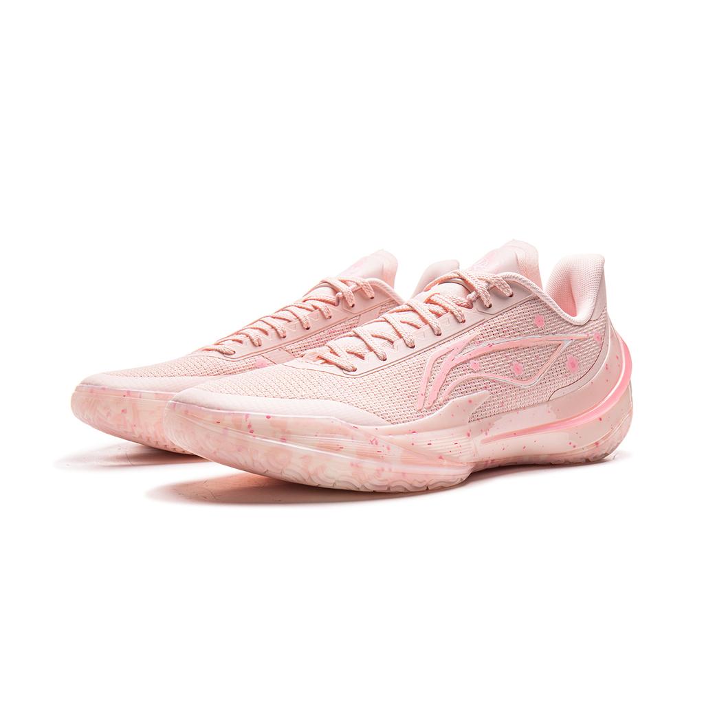 New LiNing Blade 5 V2 Cushioning, Slip Resistant, And Breathable Low Top Basketball Shoes Men's Pink ABAV061-1