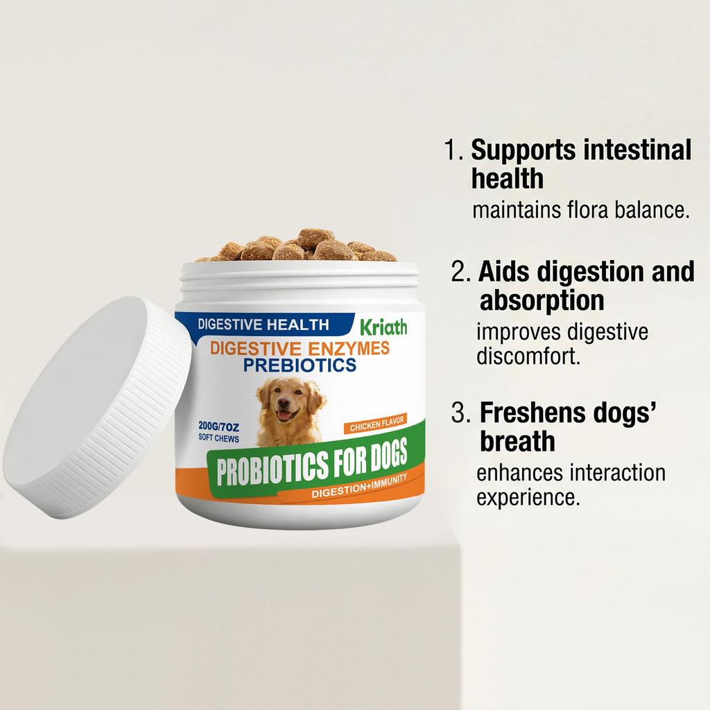 Kriath Gentle Probiotic Granules for Dogs – Suitable for All Breeds Daily Care