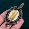 Fossil coral pendant handmade designer jewelry copper wire wrapping pendant natural gemstone jewelry unique jewelry stylish jewelry for gift
