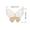 Luxurious Shell Flower Butterfly Brooch: Elegant Women's Cheongsam Coat Pin Accessory