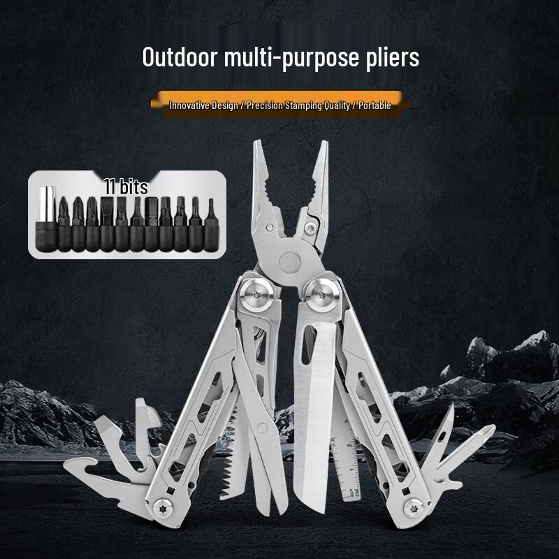 Outdoor Multi-tool Pliers with Folding Knife