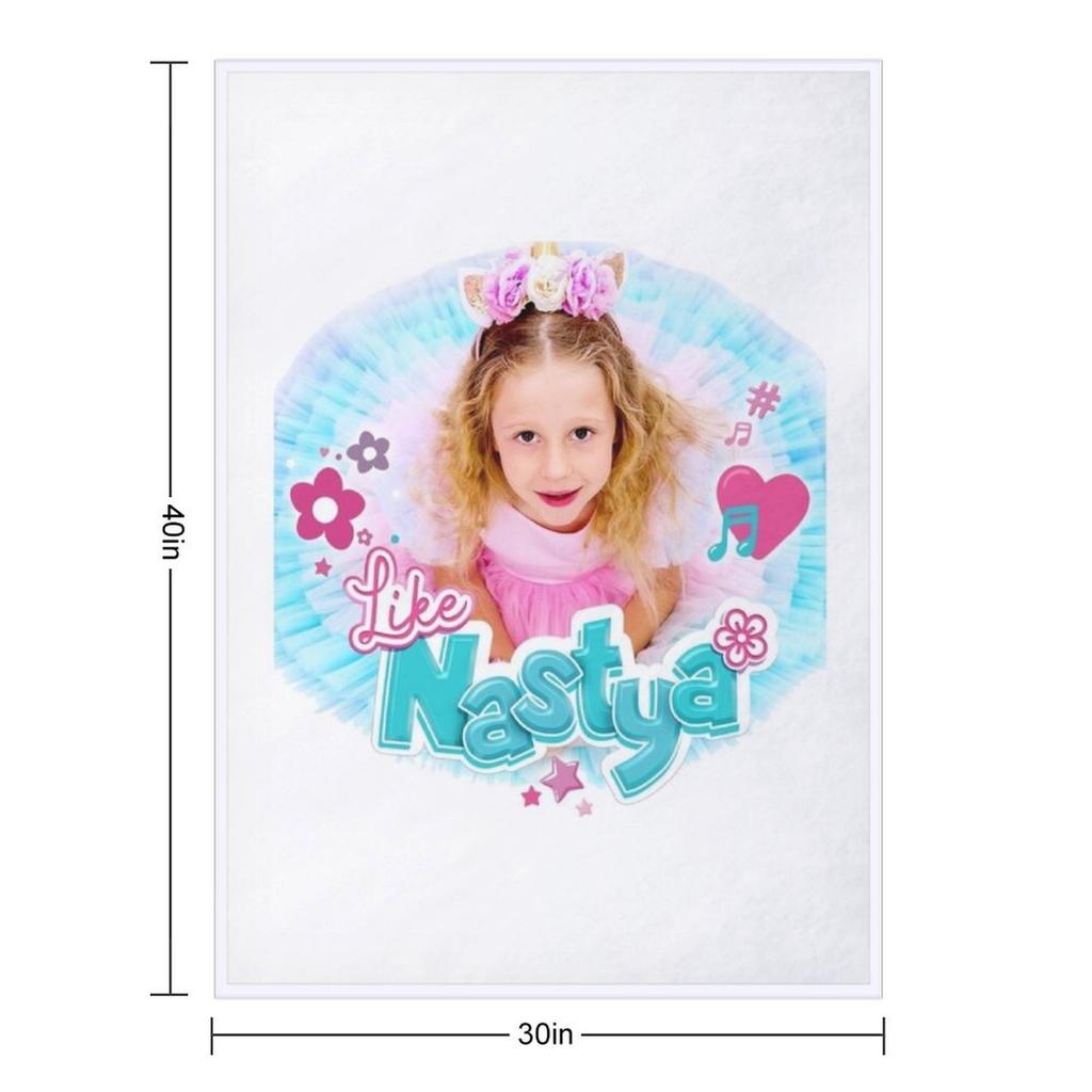 Nastya shows the safety rules in the pool Throw Blanket Luxury Personalized Gift warm winter Plaid on the sofa Blankets
