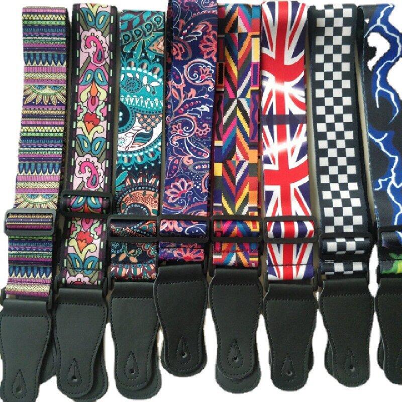 Guitar Strap Adjustable Ethnic Style Guitar Straps Multi-Color Guitar Belts For Bass Acoustic Electric Guitar Accessories Parts