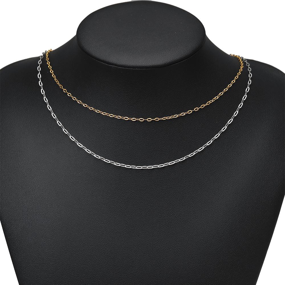 2 Meters Stainless Steel 2mm Width O Link Rolo Cable Chains for DIY Jewelry Making Bracelets Supplies Necklace Earrings Findings