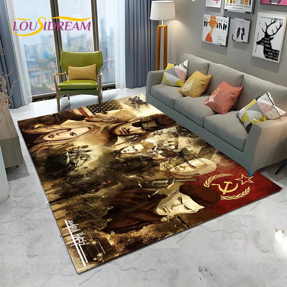 3D Game Metal Gear Solid Cartoon HD Carpet Rug for Home Living Room Bedroom Sofa Doormat Decor,kids Area Rug Non-slip Floor Mat
