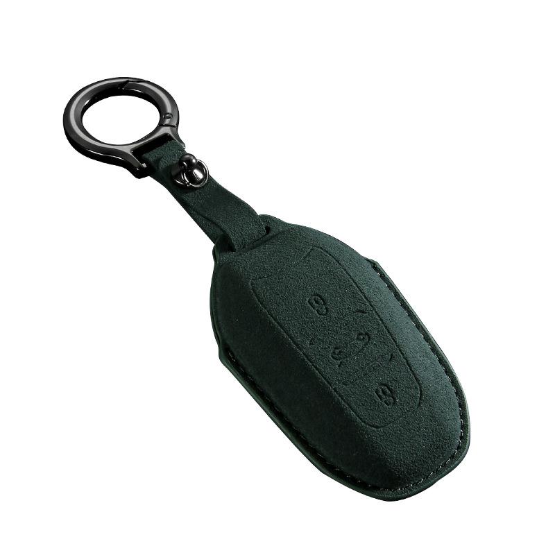 Suede Key Case for Peugeot 408X/508L/2008/4008 (2022/2023 Models)
