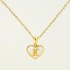 Personalized Heart Letter Necklace: Stainless Steel & Natural Shell Clavicle Chain