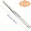 Stainless Steel Food Tongs Barbecue Tongs BBQ Clip Kitchen Clamp Cooking Tweezers Grill Pliers Kitchen Accessories CFQJ006