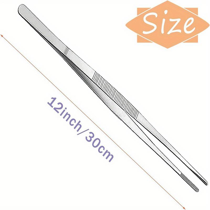 Stainless Steel Food Tongs Barbecue Tongs BBQ Clip Kitchen Clamp Cooking Tweezers Grill Pliers Kitchen Accessories CFQJ006