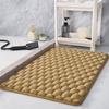 Flannel Large Particle Bathroom Anti-slip Mat, Toilet Absorbent Mat, Household Shower Room Door Mat