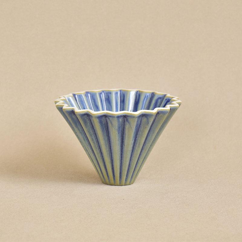 Colorful Ceramic V60 Origami Drip Coffee Filter Cup - Kiln Glaze Pour-Over Design