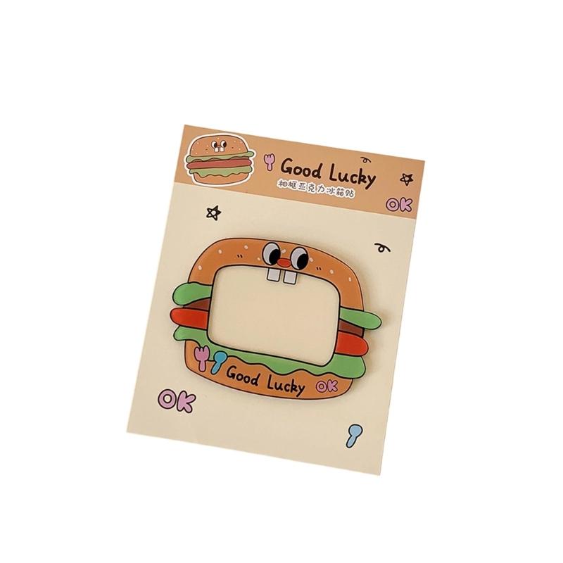 

Funny Kitchen Magnets Frame For Photos Cards Schedules Waterproof Acrylic Magnetic Note Display Photocard Holder Decors