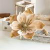 Sparkling Artificial Christmas Flower Velvet Texture Christmas Tree Decor  Tabletop Display
