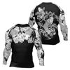 2026 New 3D Printed Quick-Drying Breathable Sports Fitness Clothing Men's Long-Sleeved T-Shirt Boxing/Judo Training Suit Y2k Top