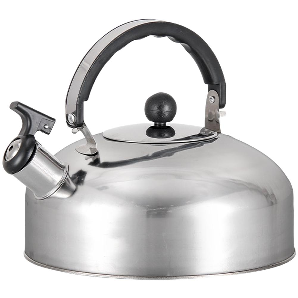 Whistling Kettle Stovetop Kettle Induction Compatible серебряный