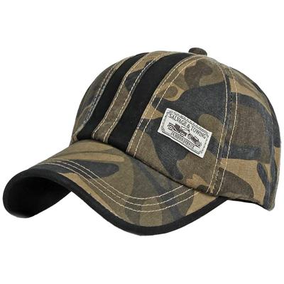 Casquette Camouflage pour Activités Extérieures en Montagne CA873 [White Fang], Escalade, Marche, Pêche, Golf, Femmes, Hommes, (Café Camouflage)