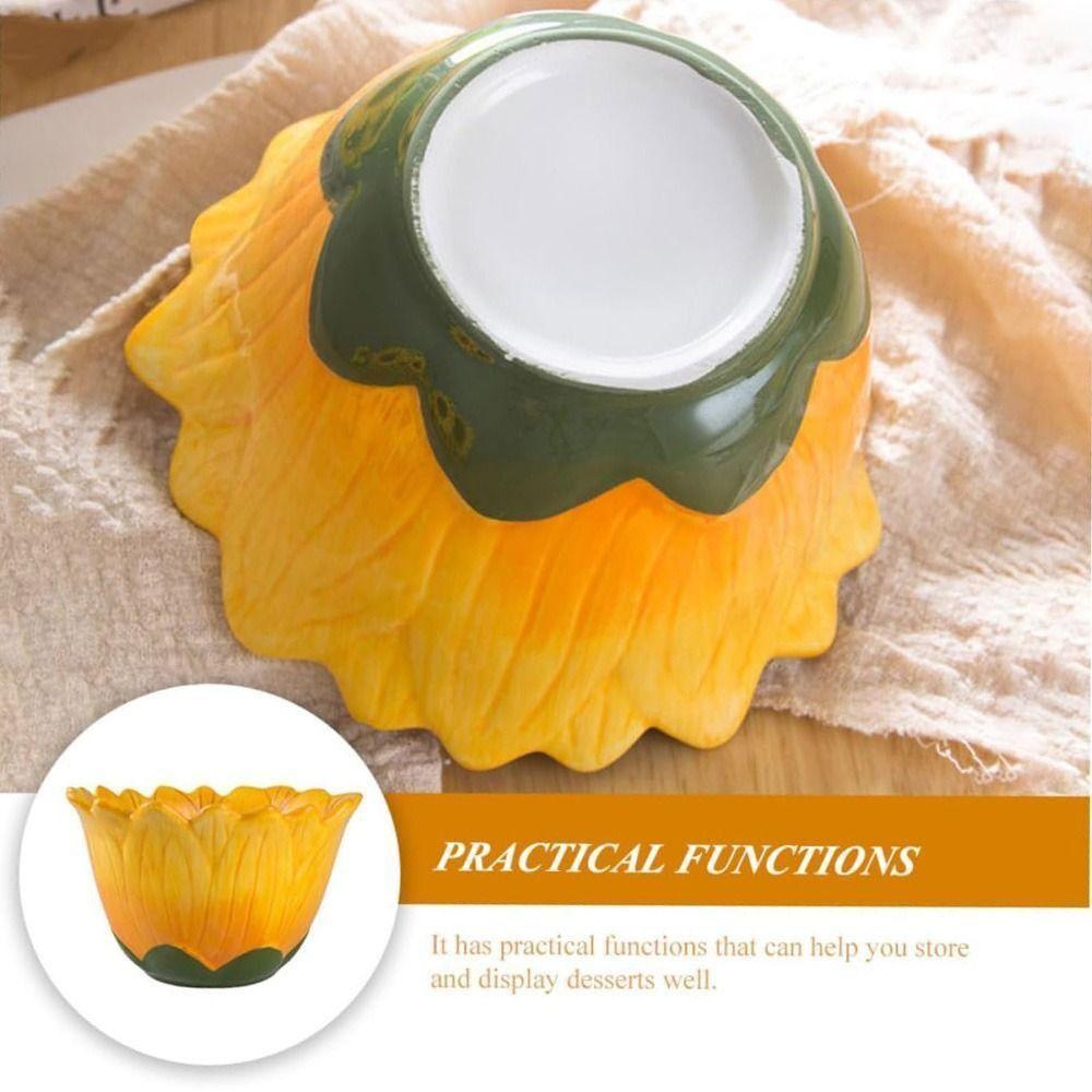 

Керамическая обеденная чаша для цветов в форме подсолнуха Новая керамическая чаша