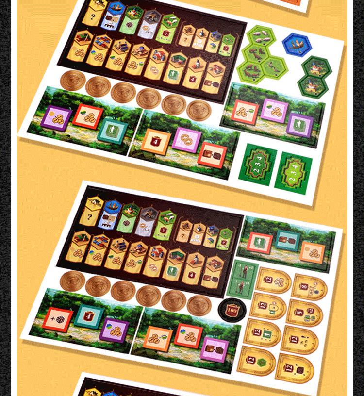 Burgundy Castles: High-Quality Chinese Edition Strategy Table Game with Expansion Map