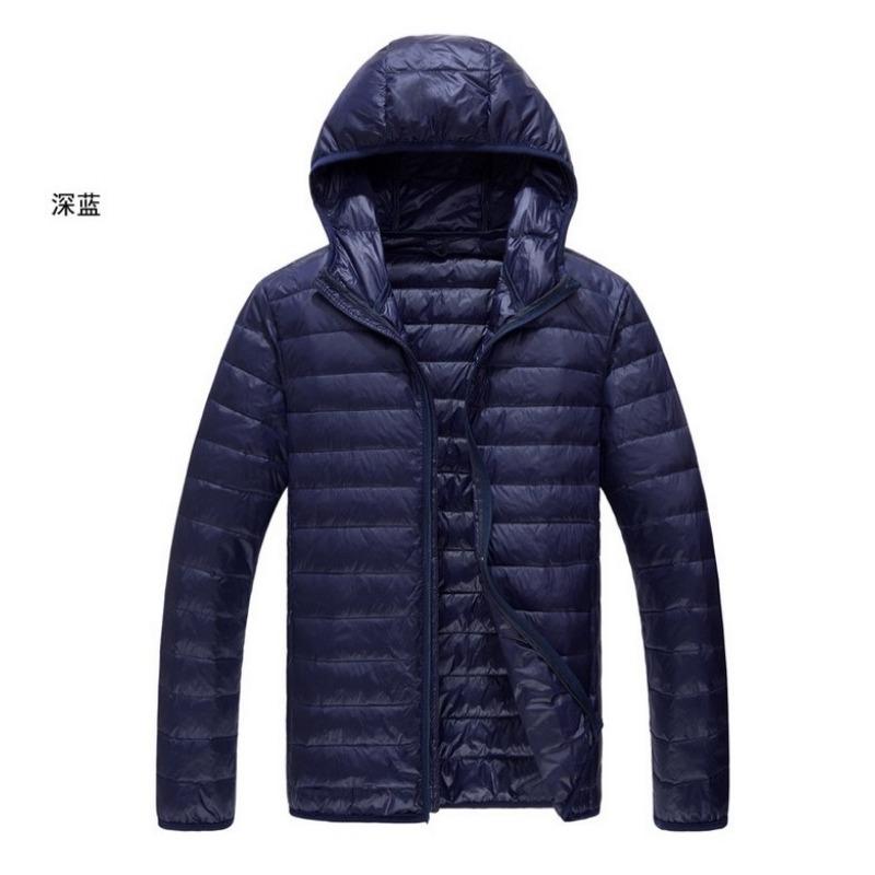 Mens Plus Size Hooded Lightweight Padded Winter Warm Loose Casual Outerwear Coat