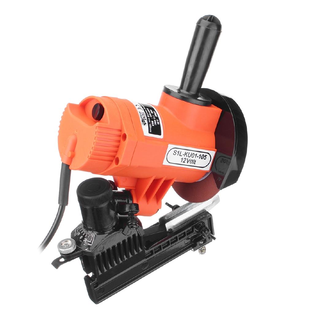 12V 4500RPM Electric Chain Saws Sharpener Bench Mount Grinder Wheel Tool 85W Brake Wood Power Tools