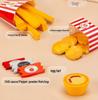 Wooden Kitchen Utensils and Hamburger Play Set - Fun Children's Toy Ornaments