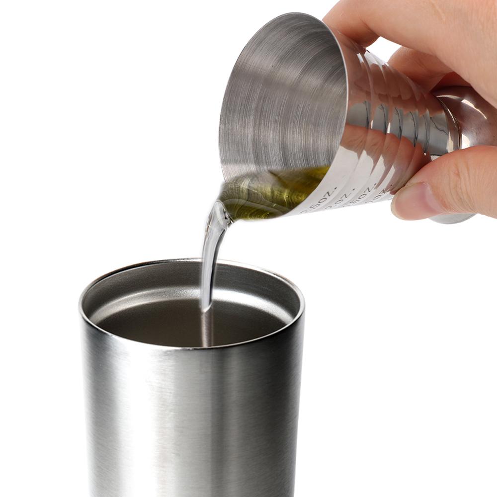 Bar Mixed Drink Accessories Stainless Steel Cocktail Tools Bar Cocktail Shaker Jigger 75ML Measure Cup