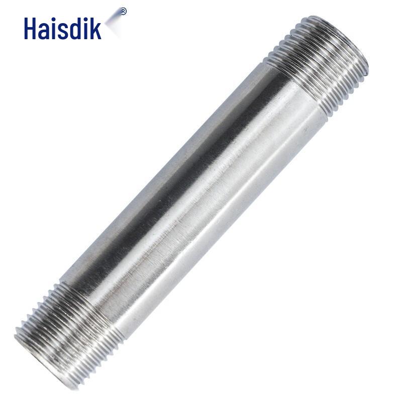 Haisidick 304 Stainless Steel Double-Threaded Pipe Connector