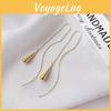 Elegante 2023 Gold Geometrische Kette Quaste Ohrringe Legierung Lang Hängend Schmuck Mode