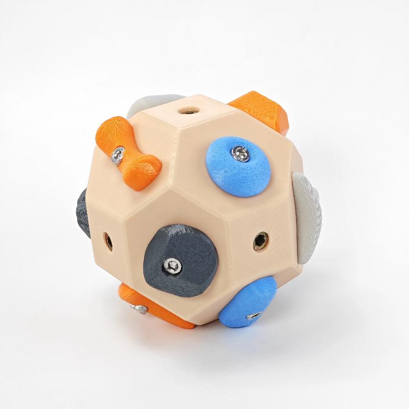 

1 шт. Подарки для любителей скалолазания Мяч для лазания пальцами Упражнение для силы пальцев Скалолазный мяч 18 точек из настоящего камня