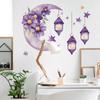 Creative Moon Flowers Stars Chandelier Bedroom Living Room Home Background Landscaping Decorative Wall Stickers