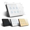 WLAN Smart Touch Licht Wandschalter Interruptor Glaspanel 8-fach 147*86mm Tuya App SmartLife Kompatibel mit Alexa Google Home