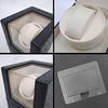 WNJAPAN Watch Winder, Single Automatic Watch Winder, Quiet Operation, Popular Gift, Interior Decor, Ostrich Black PU Leather, WM-01OJ