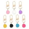 Colorful Drip Oil Smiley Face Emoji Keychain Charm Pendant