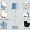 Modern LED Desk Lamp Touch Control Dimmable Brightness Color Temperature Adjustable Eye Protection Light for Study Read Office