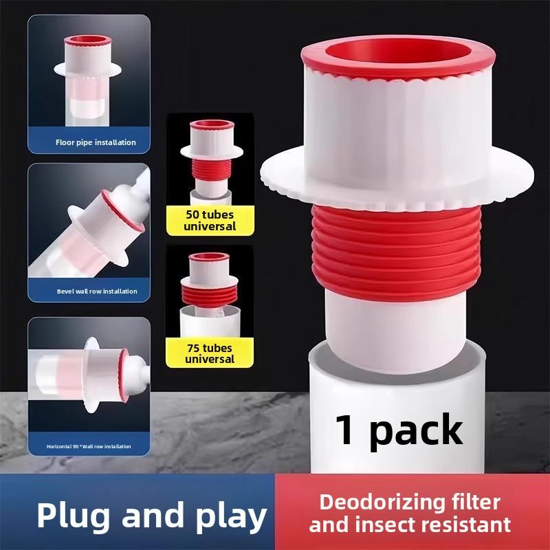 Drainage Downpipe Sealing Cap Plug Anti-return Ring Floor Leakage Kitchen Washbasin Sealing Plugs