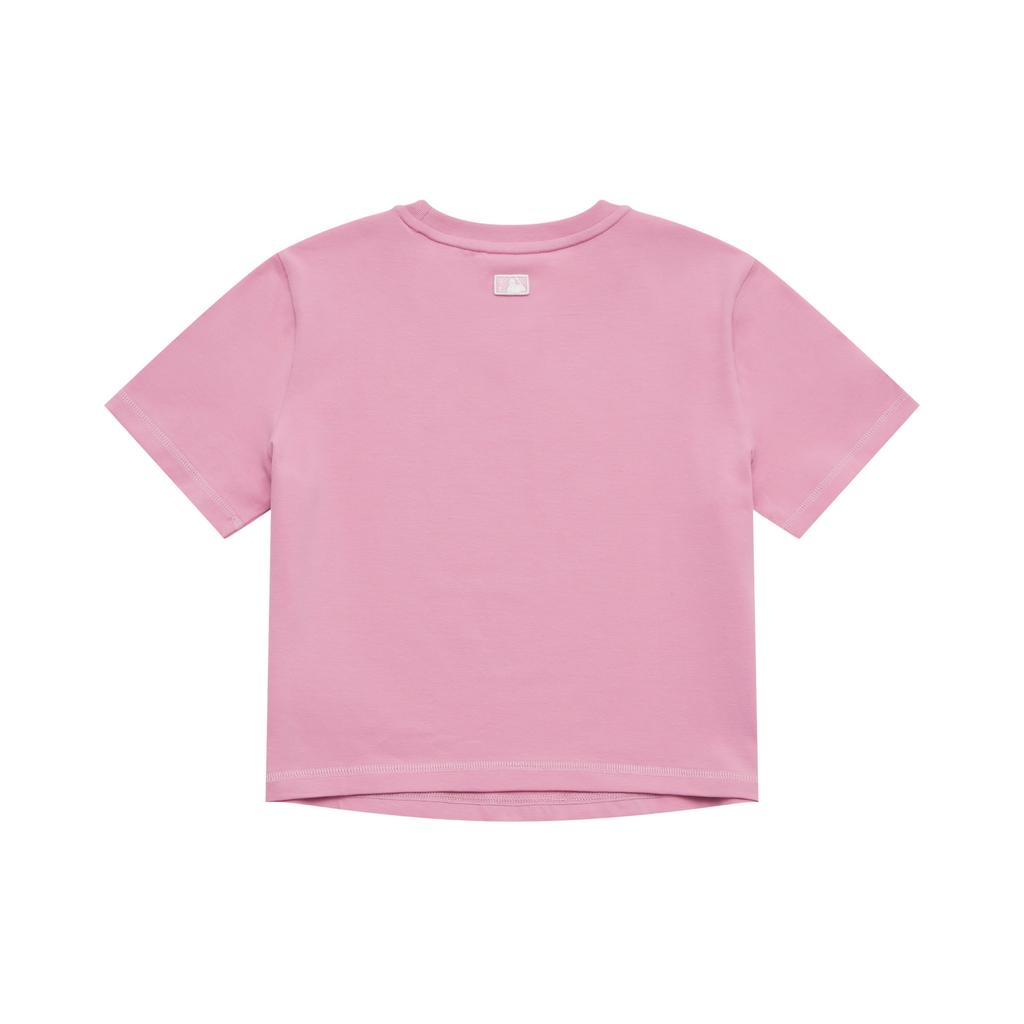 New MLB New York Yankees Basic Collection SS25 T Shirt Women's Pink 3FTSB0453-50PKP