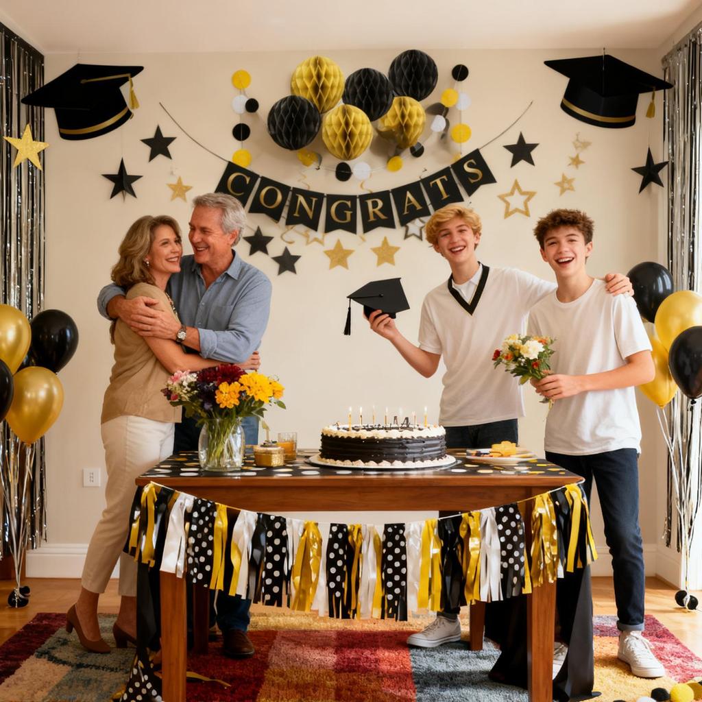 Class Of 2026 Decorations Grad Sign Paper Stars Balls Happy Graduation Banner For College High School University Door Ceiling