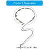 Stylish Antique Silver Tone Leaf Pattern Belt Chain Portable Fashion Accessory for Casual Outfits and Festival Wear