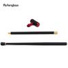 Red Leather Cylinder Silver Walking Cane Fashion Decorative Walking Stick Gentleman Elegant Cosplay Cane Crosier 94cm