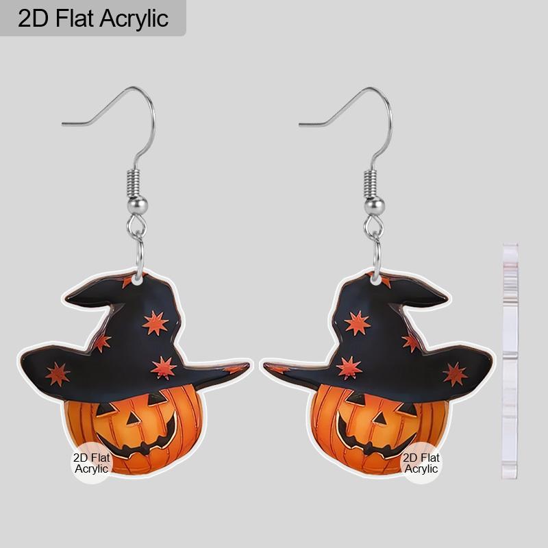 

2D Плоские, Джентльмен-тыква в черной шляпе, Акриловые серьги, Серьги на Хэллоуин, Праздничные серьги, Мультяшные серьги, Подарки для вечеринок, Подарки на Хэллоуин, Подарки для женщин
