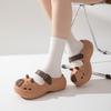 Cute Hole Shoes for Women In Summer 2025 New Home Thick-soled Outdoor Non-slip Beach Sandals