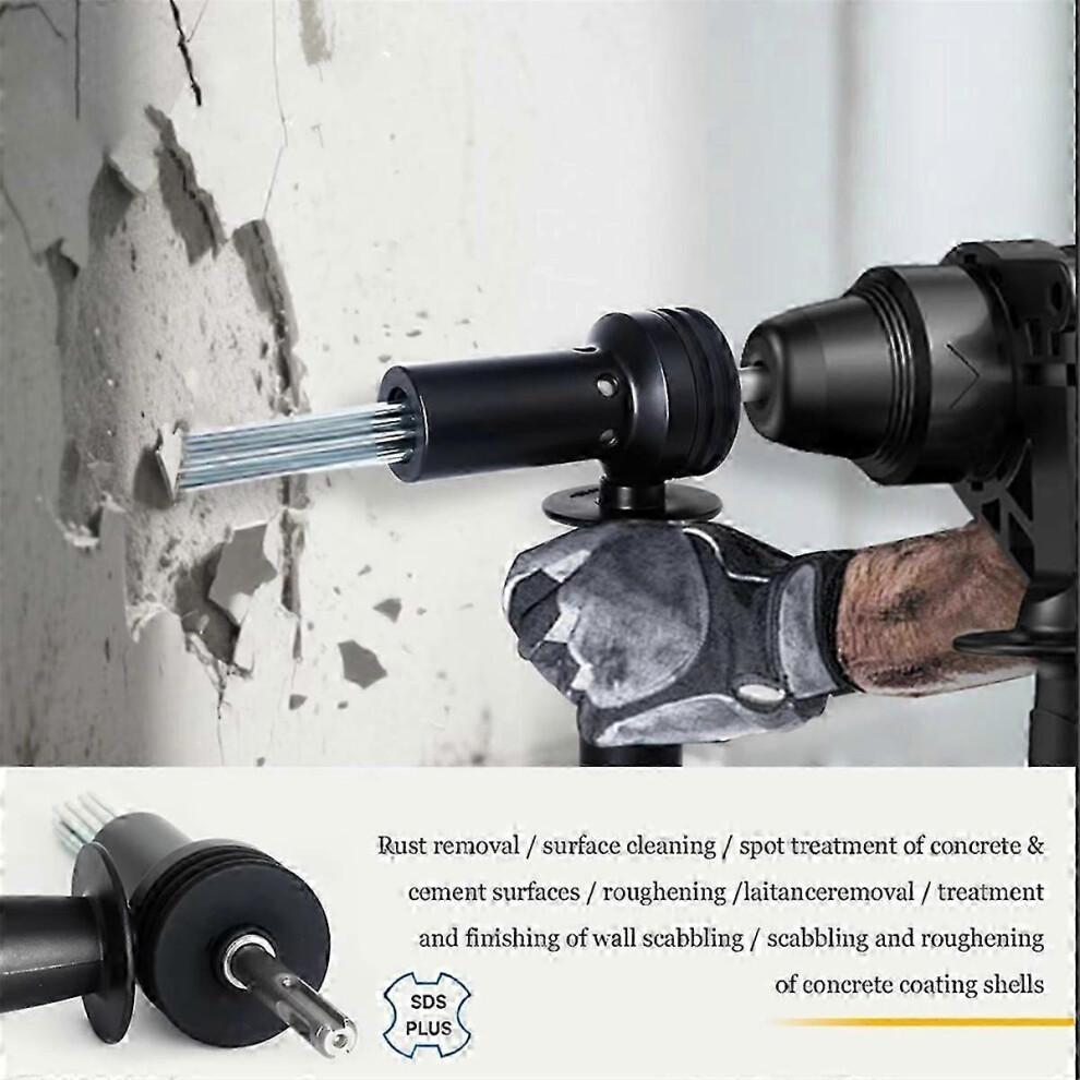 Sds Plus Electric Hammer Needle Scaler Adapter for Rust Removal Concrete Drilling Tile Installation