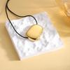 Wide Irregular Pendant Cord Necklace: European/American Style, Neutral & Versatile Design